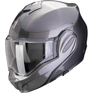 Scorpion EXO-TECH EVO PRO SOLID kovinsko siva prevračalna čelada