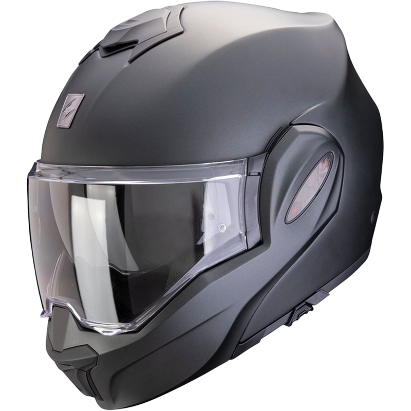 Obračalna čelada Scorpion EXO-TECH EVO PRO SOLID biserno mat črna