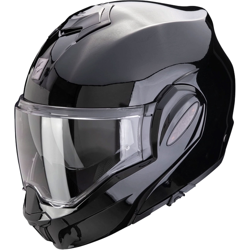 Čelada Scorpion EXO-TECH EVO PRO SOLID zložljiva, kovinsko črna
