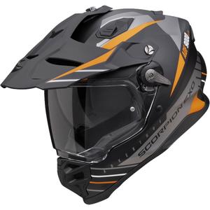 Enduro čelada Scorpion ADF-9000 Air Feat mat črna-srebrna-oranžna