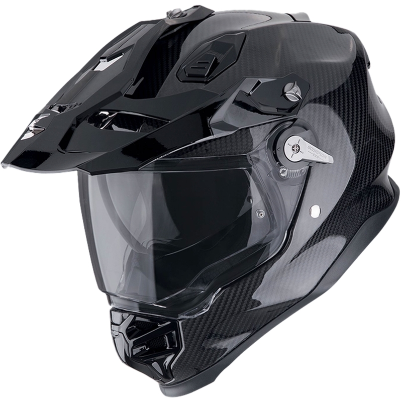 Enduro čelada Scorpion ADF-9000 CARBON AIR SOLID črna