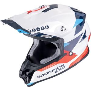 Scorpion VX-16 EVO AIR ROD motokros čelada bela-rdeča-modra