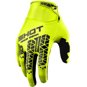 Motokros rokavice Shot Vision Tech fluo rumene