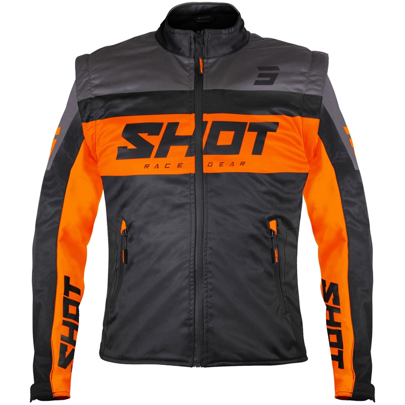 Softshell jakna Shot Softshell Lite črno-oranžna
