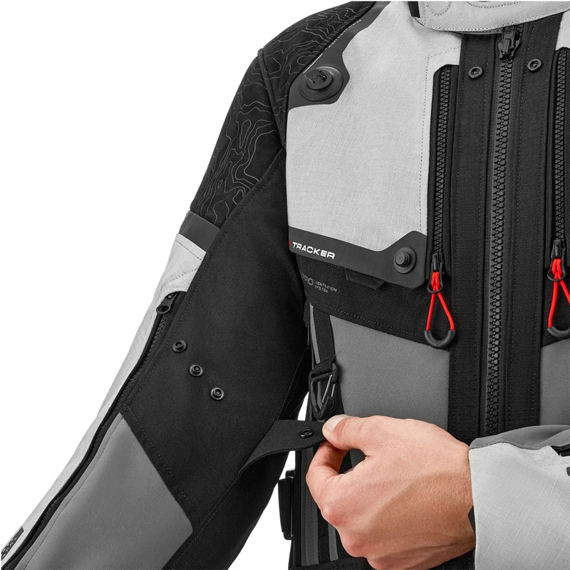 Shima Tracker motoristična jakna svetlo siva