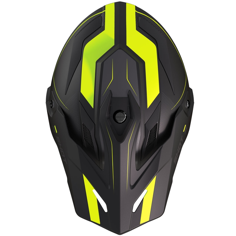 Enduro motoristična čelada Shot Trek Max Vision Rally mat črno-fluo rumena