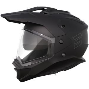 Čelada za enduro motor Shot Trek Max Vision Solid mat črne barve