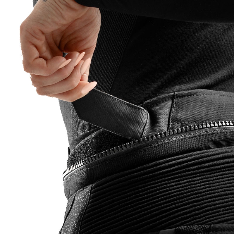 Rebelhorn Hiflow V podaljšane ženske motoristične hlače črne barve