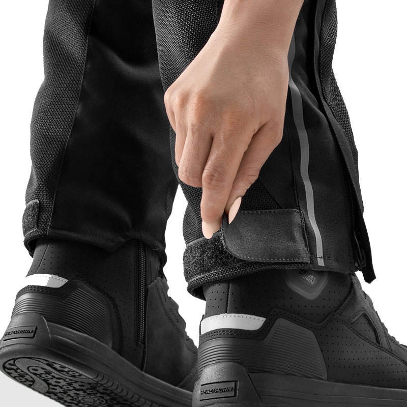 Rebelhorn Hiflow V podaljšane ženske motoristične hlače črne barve