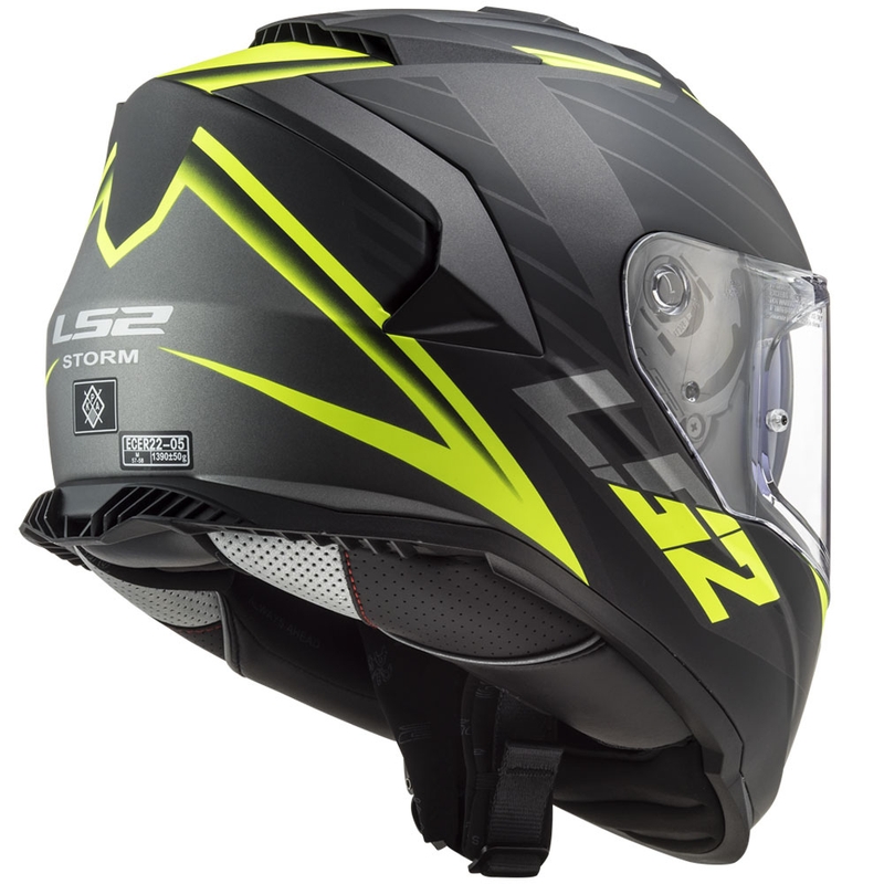 Motoristična čelada LS2 FF800 Storm II Nerve črno-fluo rumena