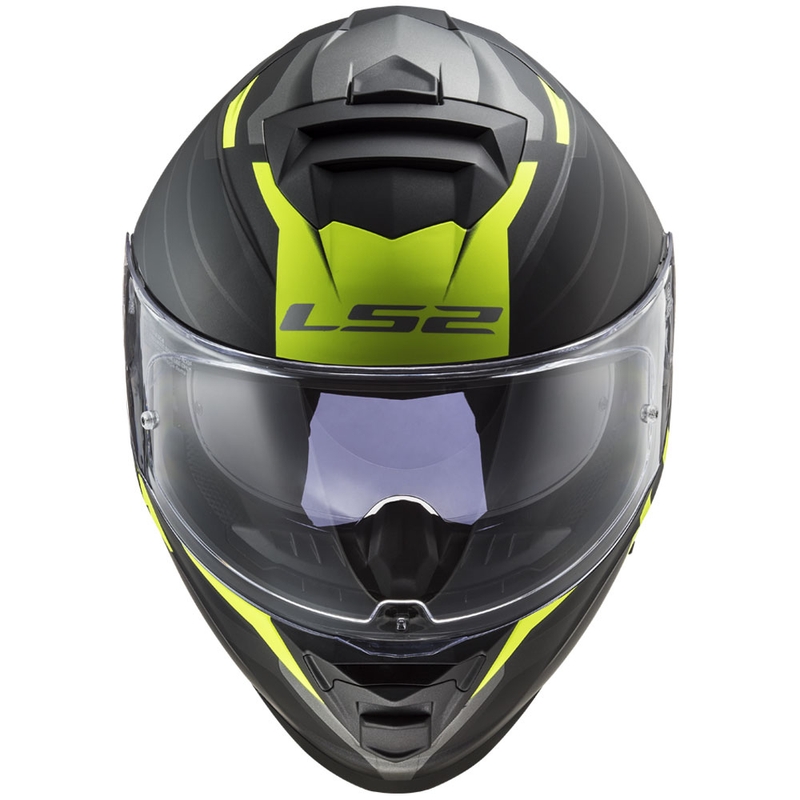 Motoristična čelada LS2 FF800 Storm II Nerve črno-fluo rumena