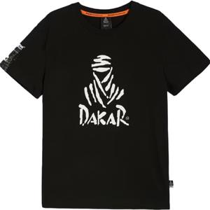 Črna majica s kratkimi rokavi Dakar DES LOGO25