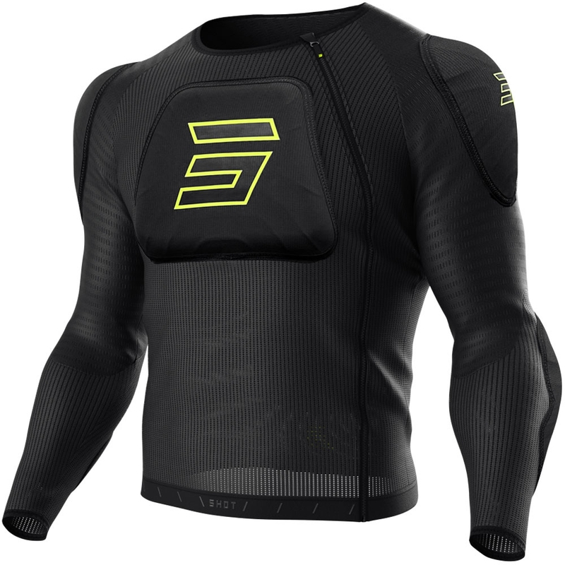 Ščitnik za telo Shot Vest Prime črno-fluo rumen