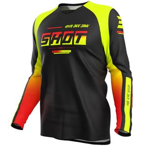 Otroški motokros dres Shot Draw Block, fluorescentno rumen
