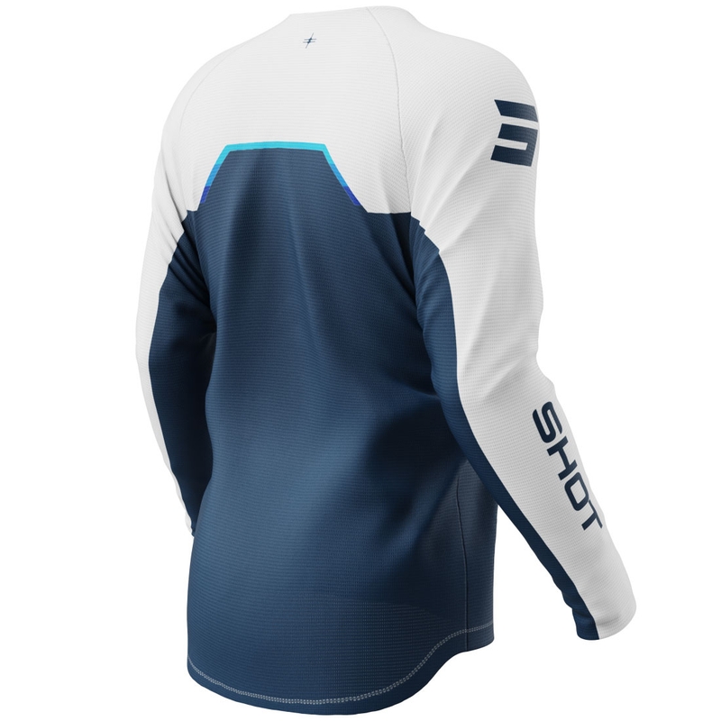 Otroški motokros dres Shot Draw Daytona moder