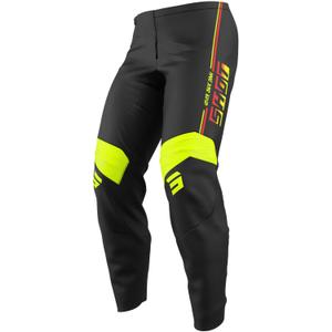 Otroške motokros hlače Shot Draw Block fluo rumene