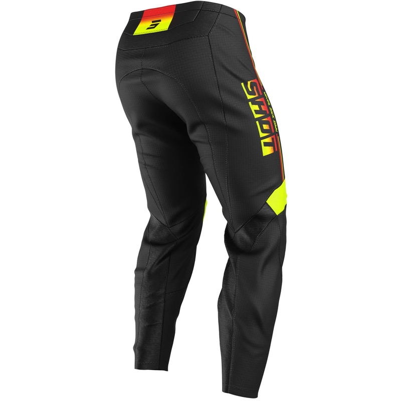 Otroške motokros hlače Shot Draw Block fluo rumene