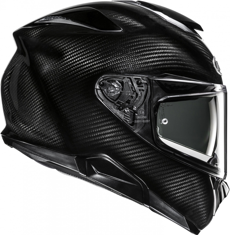 Moto čelada HJC RPHA 72 Carbon Solid, polnega obraza, črna