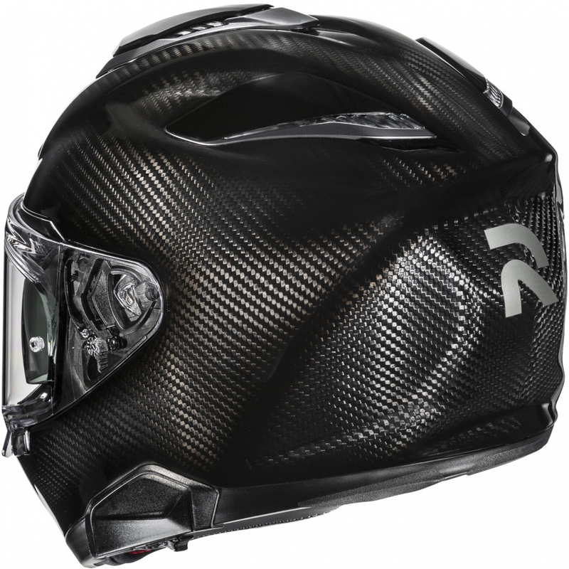 Moto čelada HJC RPHA 72 Carbon Solid, polnega obraza, črna