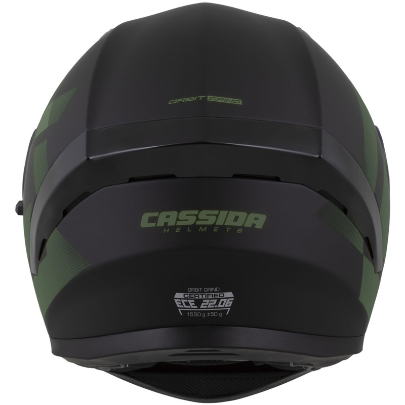 Cassida Orbit Grind integralna motoristična čelada mat črno-temno zelena