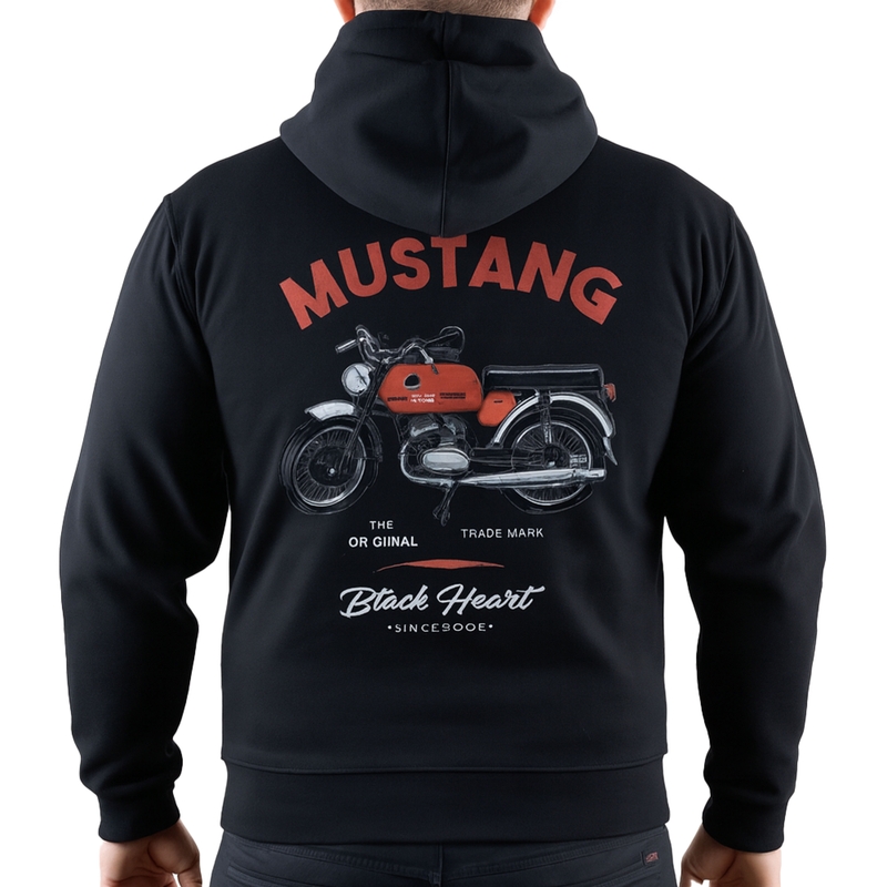 Črna jopa Mustang Black Heart
