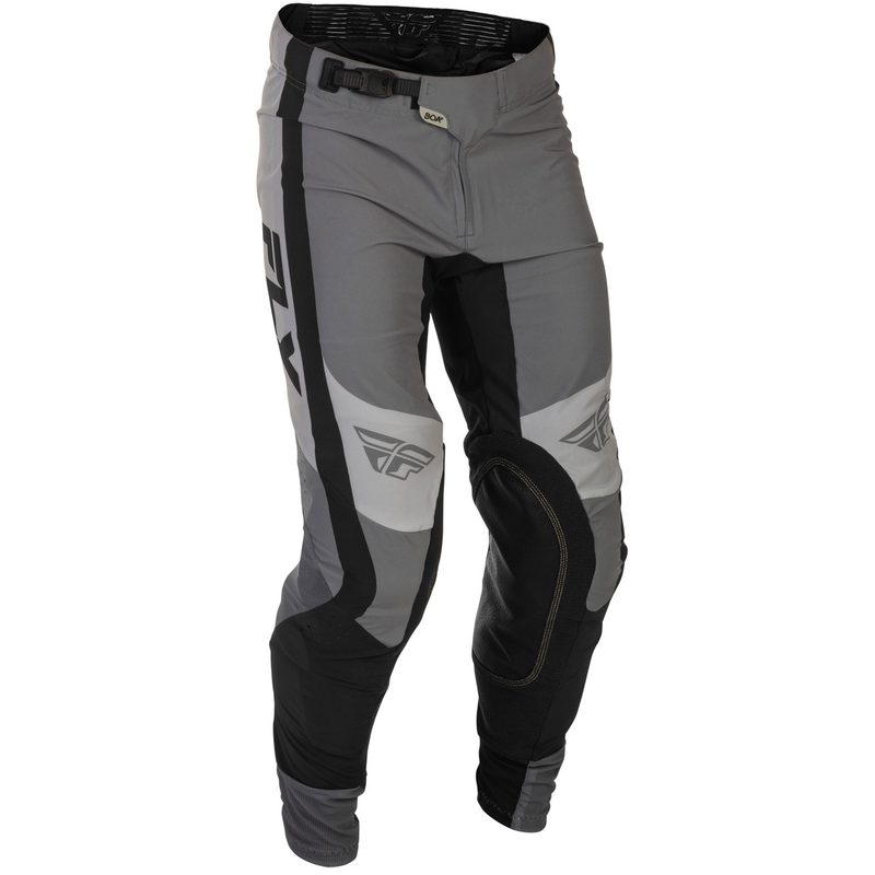 Motokros hlače FLY Racing Lite sivo-črne