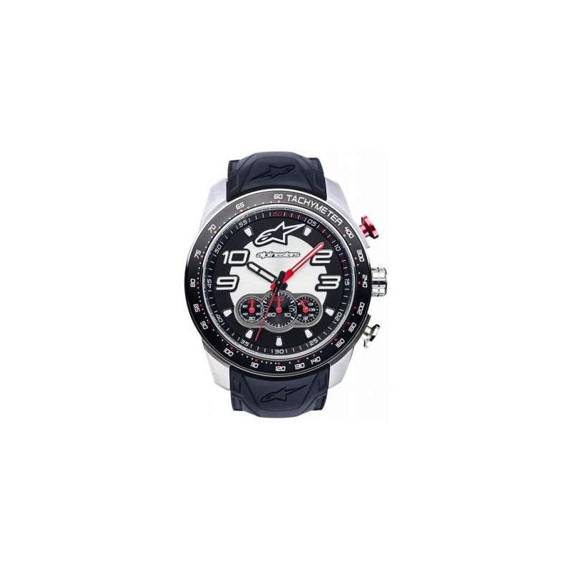 Alpinestars Tech Chrono Steel črno-rdeča ura