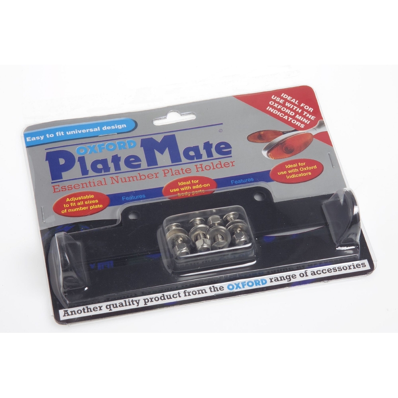 Nosilec registrske tablice Oxford Plate Mate črn