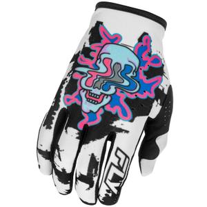 Motokros rokavice FLY Racing - USA Lite Warp belo-modro-roza