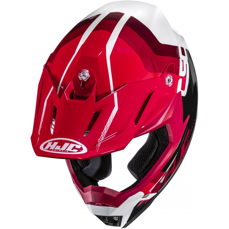 Motokros čelada HJC C50 Primal MC1 črno-rdeče-bela