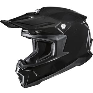 Motokros čelada HJC C50 Solid kovinsko črna
