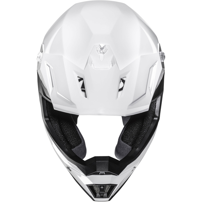 Motokros čelada HJC C50 Solid biserno bela
