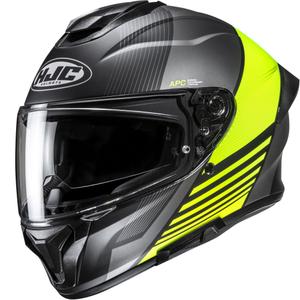 Motoristična čelada HJC C71 Morix MC3HSF črno-sivo-fluo rumena