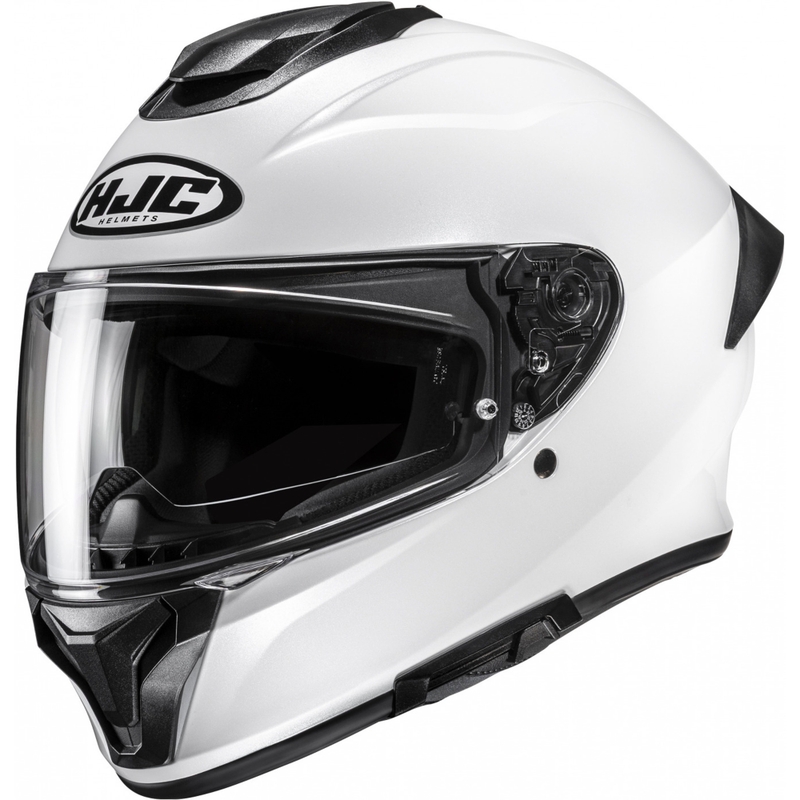 HJC C71 Solid integralna motoristična čelada biserno bela