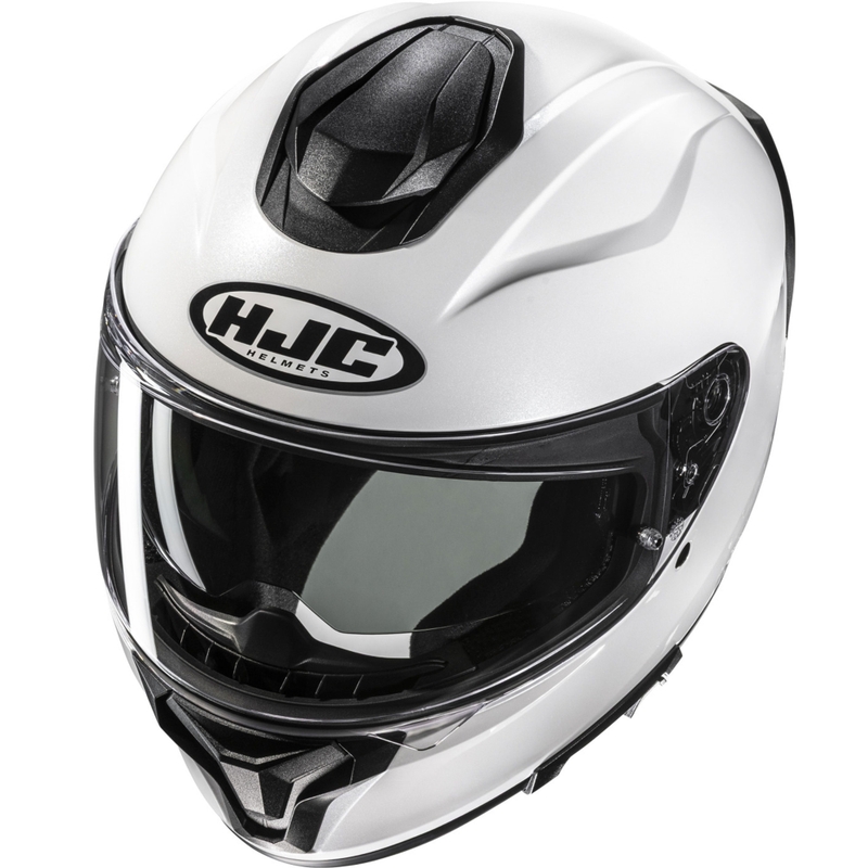 HJC C71 Solid integralna motoristična čelada biserno bela