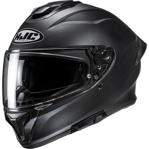 Motoristična čelada HJC C71 Solid, polravna, črna