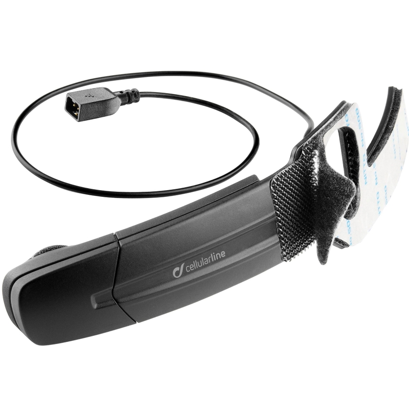 Dodatni mikrofon Interfon s črnim ploščatim priključkom