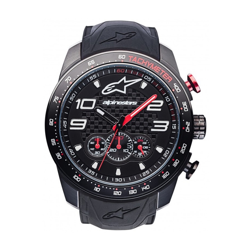 Alpinestars Tech Chrono PVD črno-rdeča ura