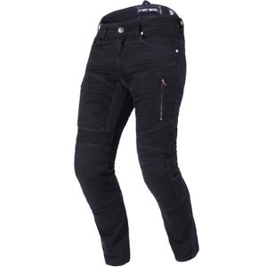 Moto kavbojke Street Racer Stretch II CE črne