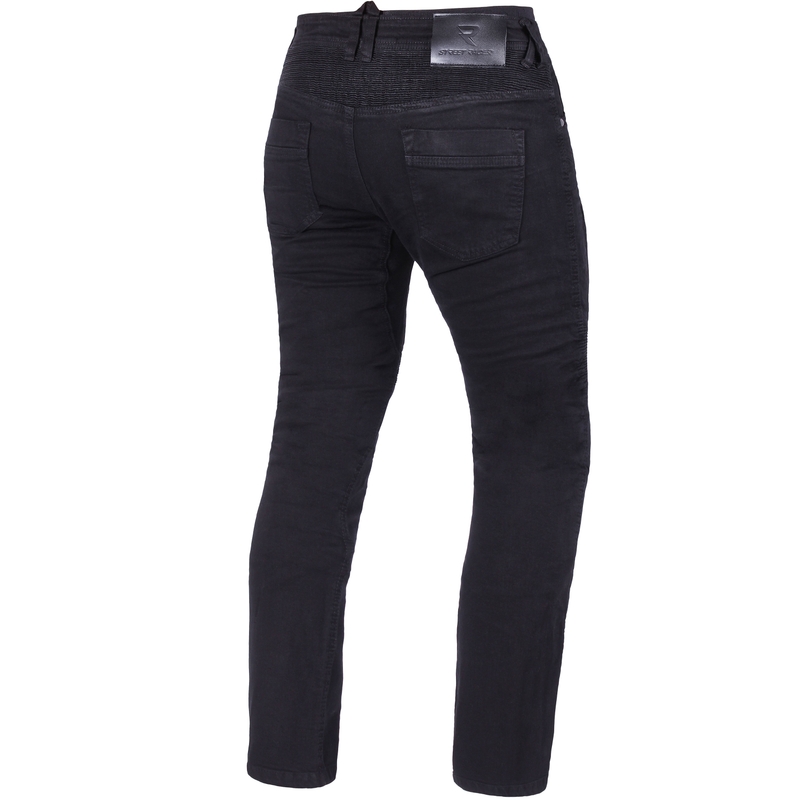 Moto kavbojke Street Racer Stretch II CE črne