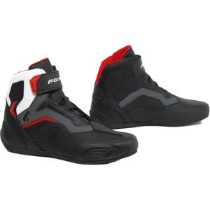 Forma Stinger EVO Flow črno-rdeče-belo-sivi motoristični škornji