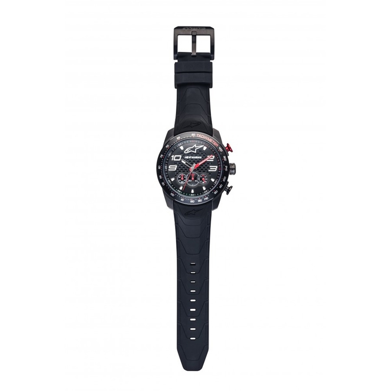 Alpinestars Tech Chrono PVD črno-rdeča ura