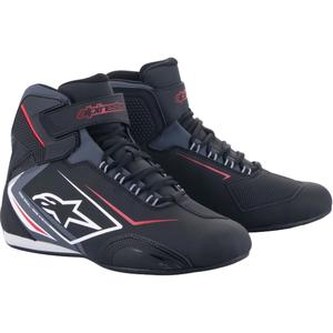 Vodoodporni motoristični škornji Alpinestars Sektor črno-beli-sivi