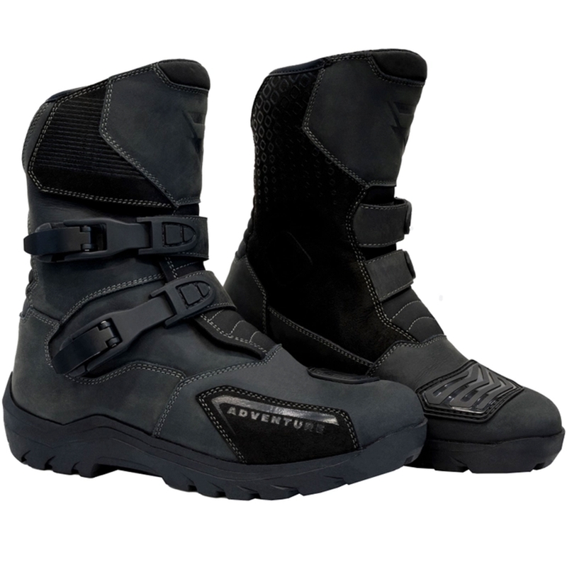 Motoristični škornji Street Racer Adventure Low WP Black
