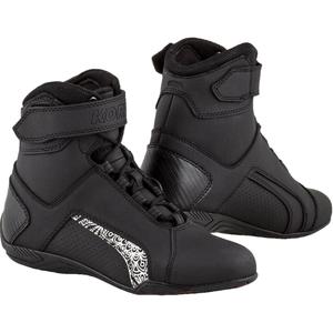 Ženski motoristični škornji Kore Velcro 2.0 Black and White