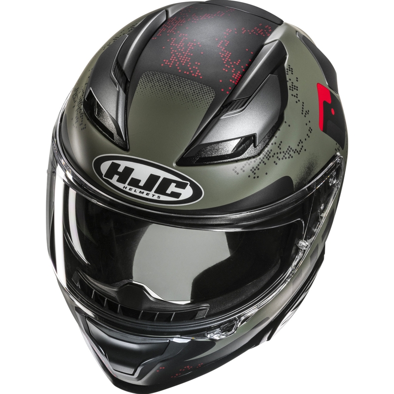 Motoristična čelada HJC F71 Faco MC1SF kaki-črna