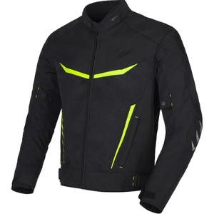 Motoristična jakna RSA Runway črno-fluo rumena