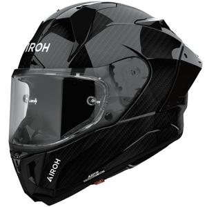 Airoh GP800 Carbon motoristična čelada z integriranim obrazom, sijajno črna