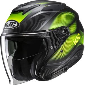 Odprta motoristična čelada HJC i31 Depe MC3HSF črno-fluo rumena