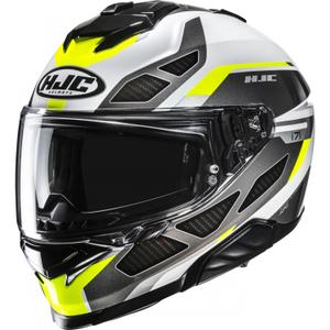 Motoristična čelada HJC i71 Zest MC3H črno-bela-fluo rumena